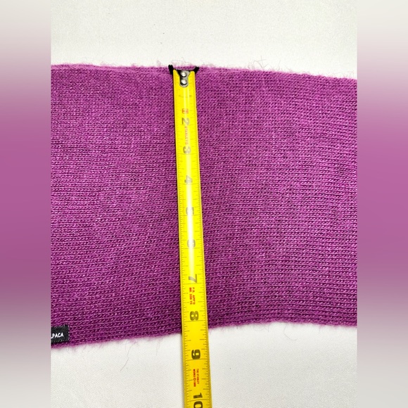 Baby Alpaca Scarf Wrap Lilac Purple 57” L - Picture 7 of 9